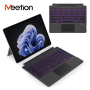 Meetion K1200 Backlit Keys Bluetooth Standard Keyboard with Accessories Included, Black