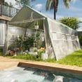 thumbnail image 1 of Meetleisure 10'W FT x 20'D FT x 8'H FT Outdoor PVC Greenhouse, White, 1 of 6
