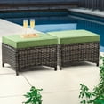 thumbnail image 1 of Meetleisure 2 Piece Outdoor Ottomans with Cushions,Grey, 1 of 7