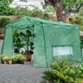 thumbnail image 1 of Meetleisure 6.9 FT x 8.5 FT x 7.2 FT Pop-up Outdoor PVC Greenhouse, Green, 1 of 6
