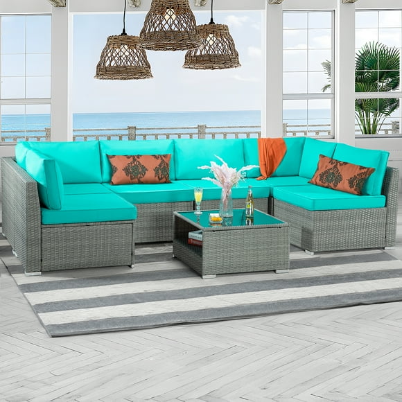 Aqua Blue Patio Furniture