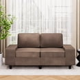 thumbnail image 1 of Meetleisure 70" 2 Seater Sofa,Extra Deep Seat Loveseat Couch for living Room,with Side Pockets Free 2 Cushions,Coffee, 1 of 7