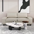 thumbnail image 1 of Meetleisure 84" 3 Seater Sofa,Extra Deep Seat Loveseat Couch for living Room,with Side Pockets Free 2 Cushions,Off White, 1 of 6