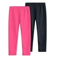 thumbnail image 1 of MeetoTime 2PC Girls Stretchy Leggings 3-12 Years Solid Color Elastic Waist Softness Underpants Kids Clothes, 1 of 7