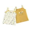 thumbnail image 1 of MeetoTime 2pc Girls Summer Cotton Strap Sleeveless Top Loose Printed Base Camisole 3-13 Years Baby Clothes, 1 of 6