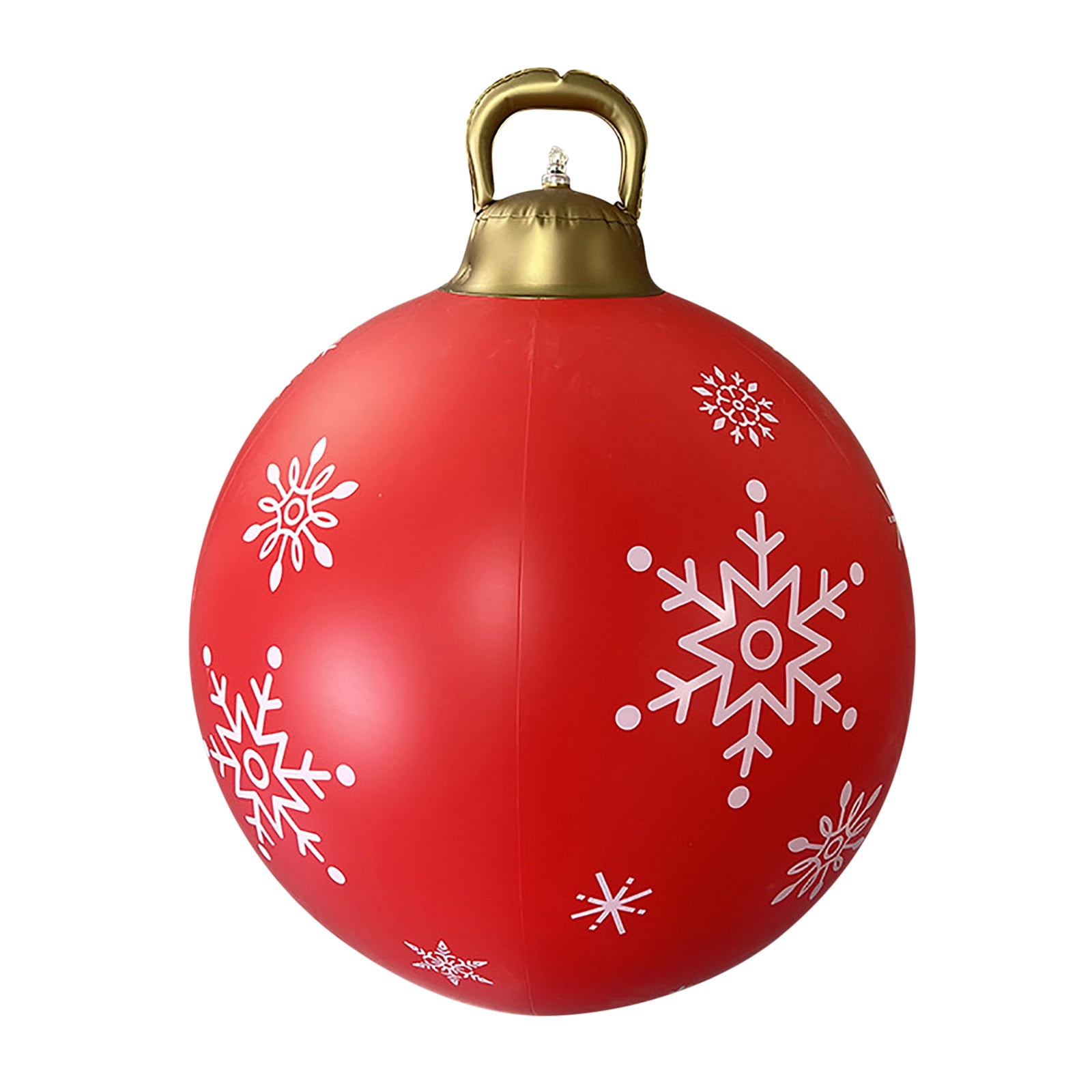 MeetoTime 60cm Giant PVC Inflatable Christmas Decorated Ball Christmas