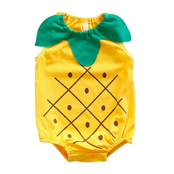 MeetoTime Baby Boys Girls Sleeveless Cute Watermelon Shapes Print Jumpsuit Newborn Infant Summer Rompers