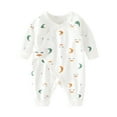 thumbnail image 1 of MeetoTime Baby Clothes Cotton Jumpsuits Long Sleeve Printed Baby Newborn Rompers Crawling Clothes 3-6M, 1 of 5