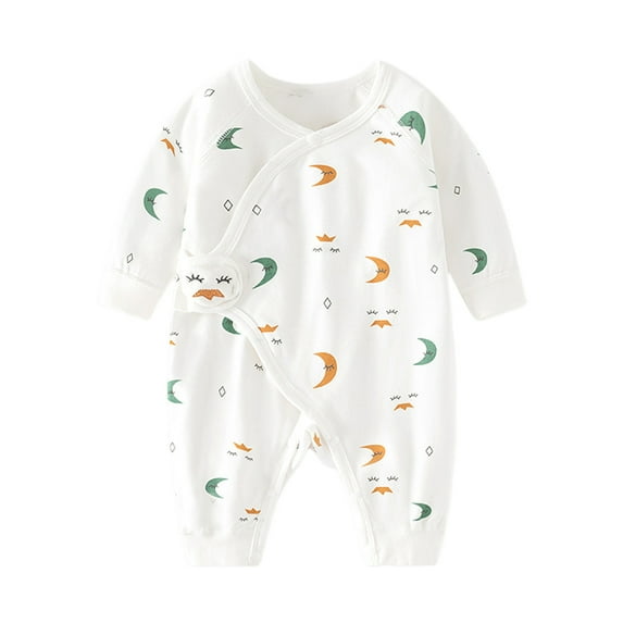 MeetoTime Baby Clothes Cotton Jumpsuits Long Sleeve Printed Baby Newborn Rompers Crawling Clothes 3-6M