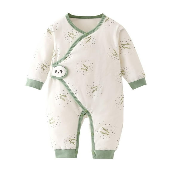 MeetoTime Baby Clothes Long Sleeve Cotton Jumpsuits Long Sleeve Printed Newborn Infant Rompers Pajamas Crawling Clothes