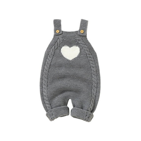 MeetoTime Baby Clothes Suspenders Knitted Jumpsuits Solid Color Newborn Infant Rompers Crawling Clothes