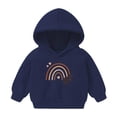 thumbnail image 1 of MeetoTime Children's Fleece Hoodie Long Sleeved Printed Sweatshirt Kids Casual Loose Fall Winter Tops for Boys Girls 2-7 Years, 1 of 5