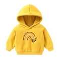 thumbnail image 1 of MeetoTime Children's Fleece Hoodie Long Sleeved Printed Sweatshirt Kids Casual Loose Fall Winter Tops for Boys Girls 2-7 Years, 1 of 5