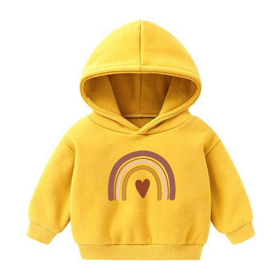 MeetoTime Children's Long Sleeved Printed Hoodie Sweatshirt Kids Casual Fall Winter Fleece Warm Tops for Boys Girls 2-7 Years