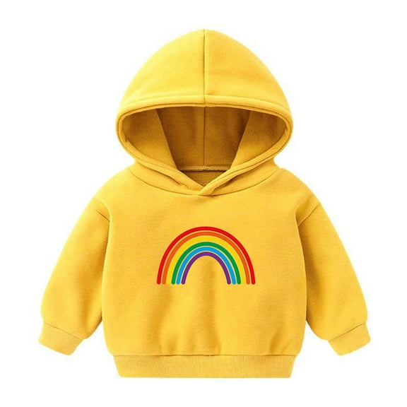 MeetoTime Children's Long Sleeved Printed Hoodie Sweatshirt Kids Casual Fall Winter Fleece Warm Tops for Toddler Boys Girls