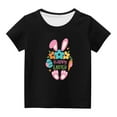 thumbnail image 1 of MeetoTime Easter Kids Short Sleeve Tops Crewneck Loose Printed T-shirt for Boys Girls 3-14 Years, 1 of 6