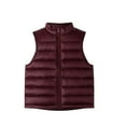 thumbnail image 1 of MeetoTime Girls Boys Cotton Vest Jacket Loose Sleeveless Solid Color Fall Winter Warm Padded Waistcoat 4-16 Years Kids Clothes, 1 of 3