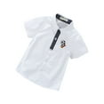 thumbnail image 1 of MeetoTime Girls Boys Short Sleeved Shirt Summer Loose Graphic Printed Thin Lapel Top 3-8 Years Baby Clothes, 1 of 3