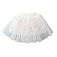 thumbnail image 1 of MeetoTime Girls Summer Elastic Waist Cake Skirt Solid Color Layered Puffy Princess Dress 1-10 Years Baby Clothes, 1 of 7