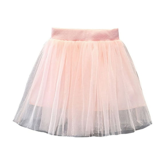 MeetoTime Girls Summer Elastic Waist Cake Skirt Solid Color Layered Puffy Princess Dress 1-10 Years Baby Clothes
