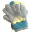 thumbnail image 1 of MeetoTime Kids Gloves Winter Fleece-Lined Thick Warmth Outdoor Five-Finger Cute Gloves for Boys Girls 2-5 Years, 1 of 4