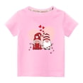 thumbnail image 1 of MeetoTime Kids Short Sleeve Tops Casual Loose Cotton T-Shirt for Boys Girls Valentine's Day Printed 3-10 Years, 1 of 6
