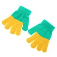 thumbnail image 1 of MeetoTime Kids Winter Gloves Contrast Color Fleece Full Finger Gloves for Boys Girls 0-4 Years, 1 of 2