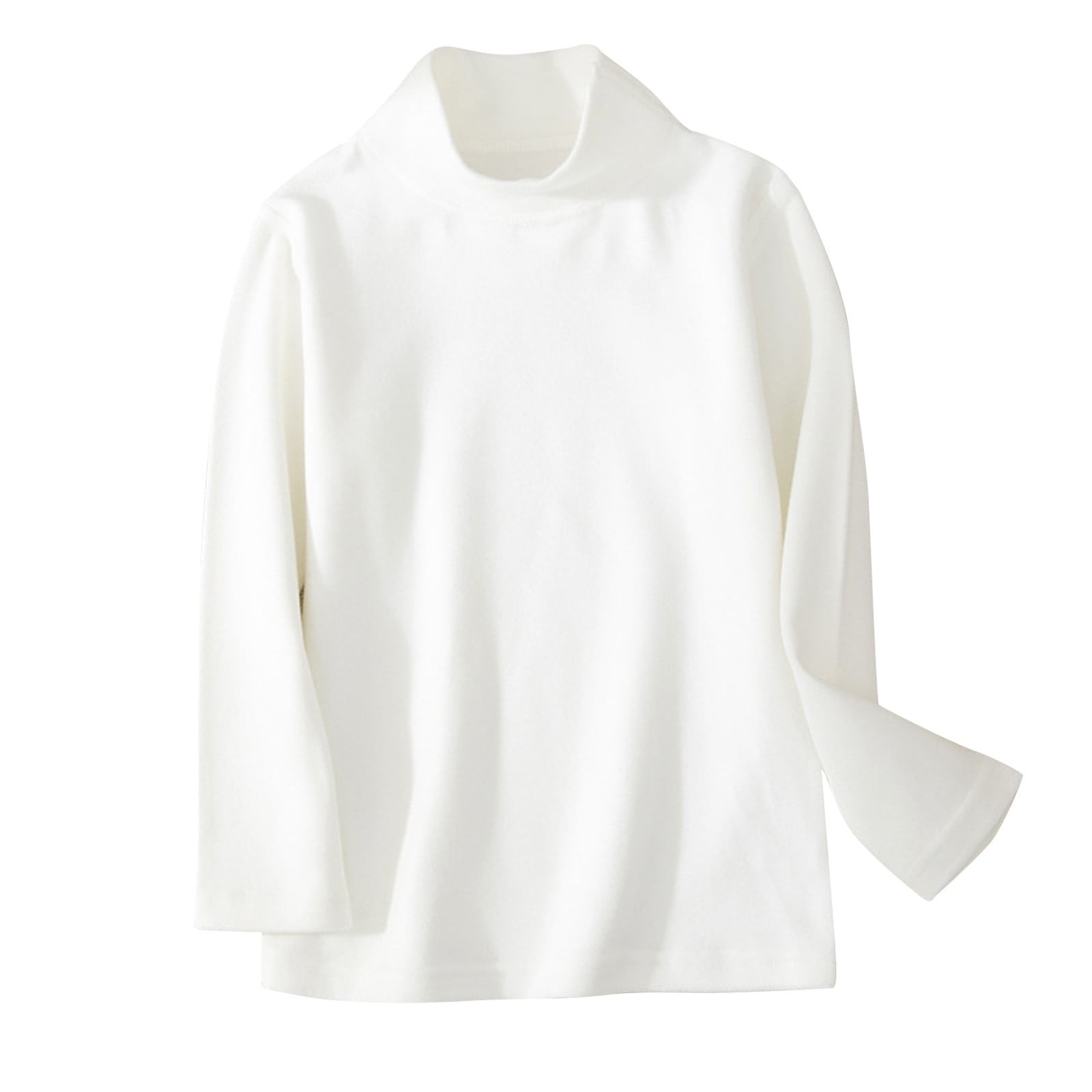 MeetoTime Little & Big Kids Soft Long Sleeve Mock Turtleneck Shirts ...