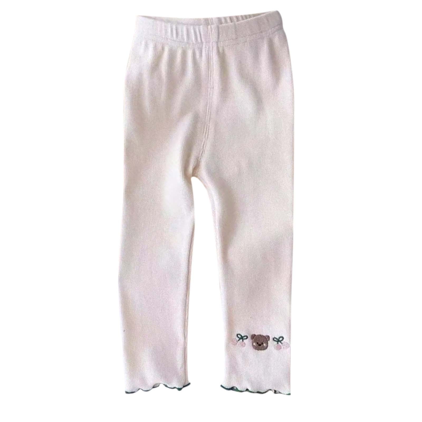 MeetoTime Newborn Girls Leggings 0-6 Months Solid Color Elastic