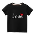 thumbnail image 1 of MeetoTime Valentine's Day Kids Short Sleeve T-shirt Summer Casual Round Neck Cotton Tops for Boys Girls, 1 of 6