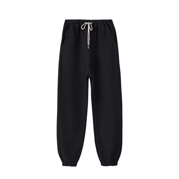 MeetoTime Women's Sherpa Lined Sweatpants Winter Warm Fleece Lined Sweatpants with Pockets Plus Size M-4XL