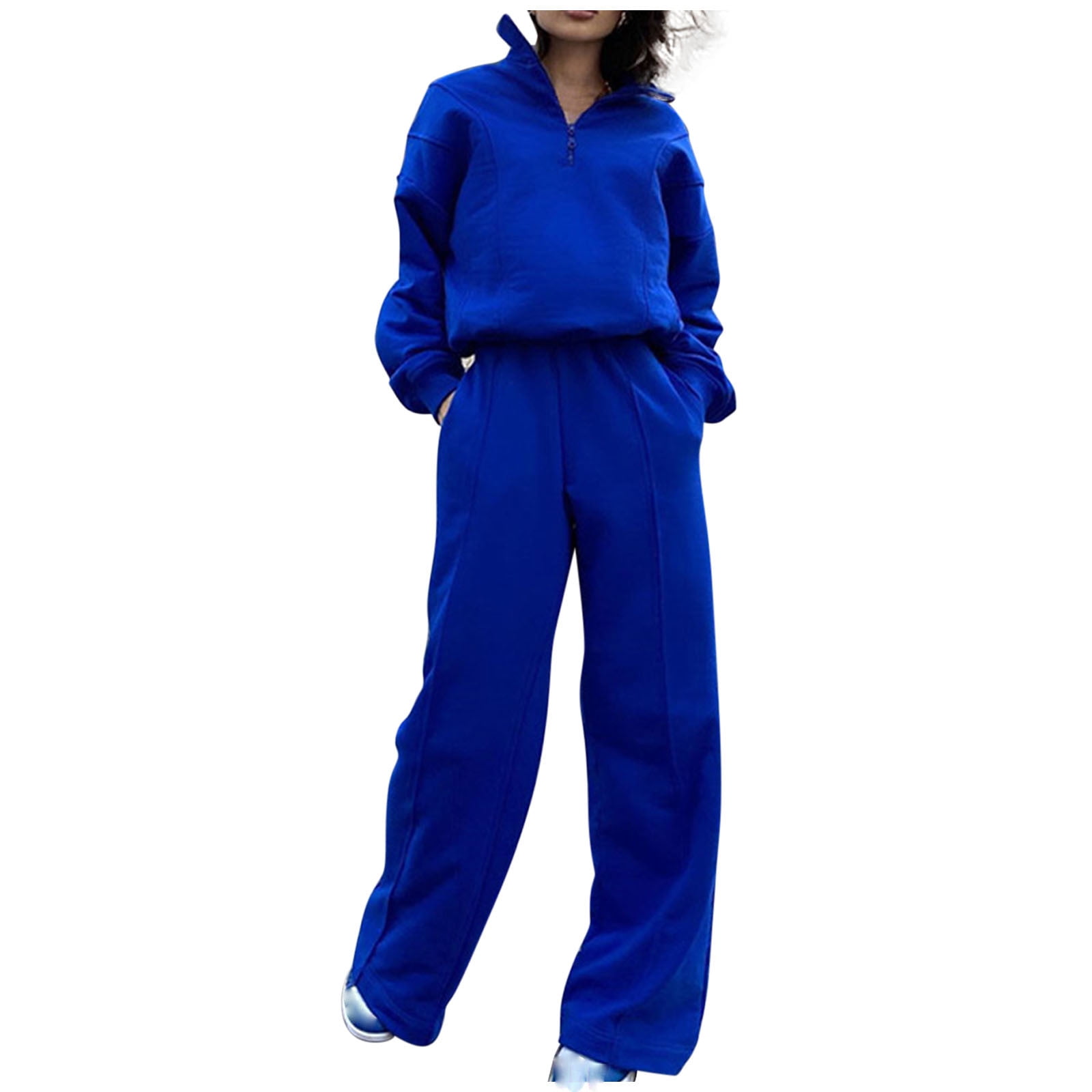 MeetoTime Womens 2 Piece Outfits Long Pants Sets Sweatsuit Long Sleeve