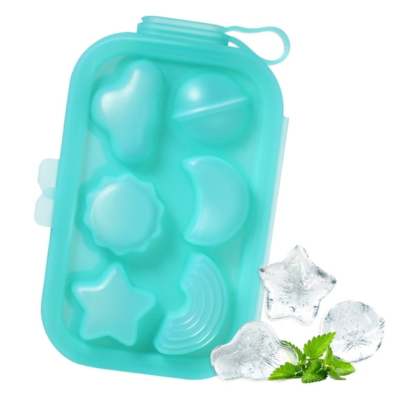 Meeyar Cloud Ice Cube Tray Maker, Spout Style Water Filling Silicone Ice Cube Mold for Freezer 1PC
