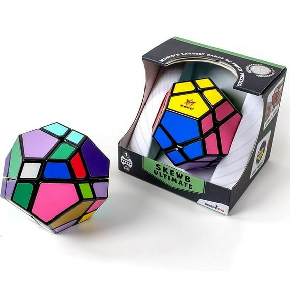 Meffert's Skewb Ultimate - The Original 12-Sided Brainteaser Puzzle Challenge from Recent Toys - Travel Friendly Fun for Ages 9 - Adult