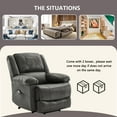 thumbnail image 1 of Mefine Power Lift Sofa Recliner Chair with Adjustable Massage Function, Recliner Chair with Heating System for Living Room,Gray, 1 of 7