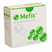 Mefix Dressing Retention Tape - Self-Adhesive, 1 Inch x 11 Yards, White, 1 Count