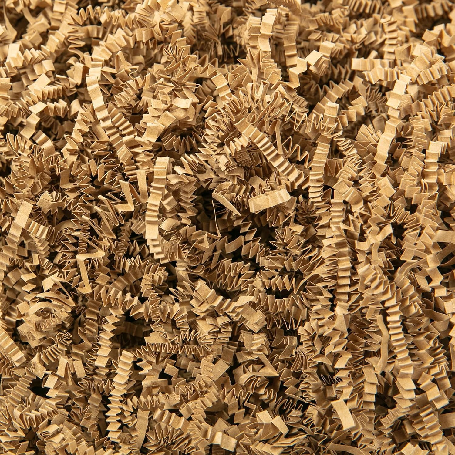 2 LB Crinkle Cut Paper Shred Filler Brown Crinkle Shredded Paper for Gift Box - Gift Basket Bag Filler - Kraft Grass Cushion Stuffing for Christmas Holiday Packaging Wrapping