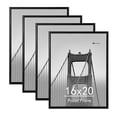 thumbnail image 1 of Meframe 16x20 Plastic Picture Frame Set of 4, Poster Frame for Wall Hanging, Horizontal or Vertical Display, Black, 1 of 6