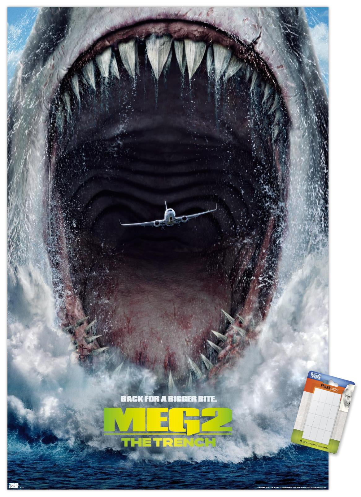 MEG ポスターセット Meg 2: The Trench - Plane One Sheet Wall Poster, 14.725
