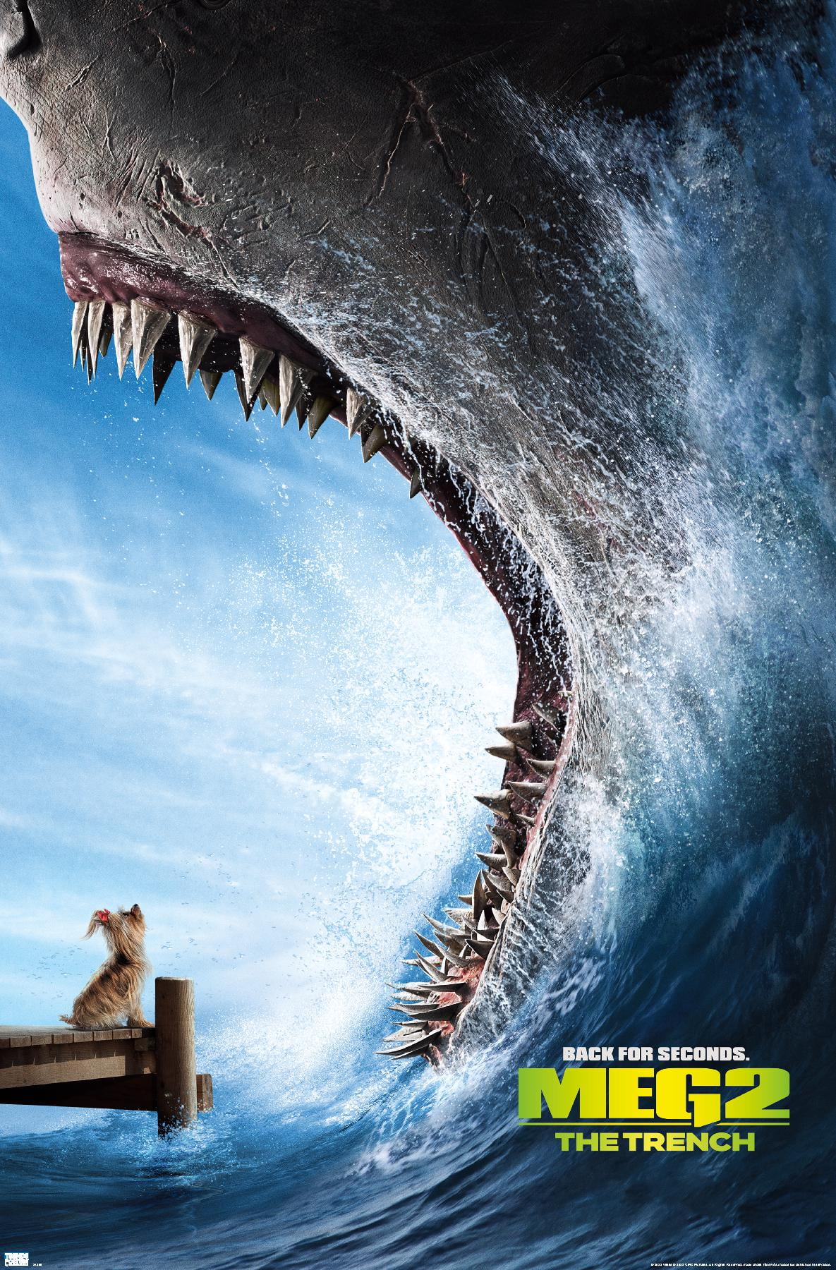 Meg 2: The Trench - Teaser One Sheet Wall Poster, 14.725