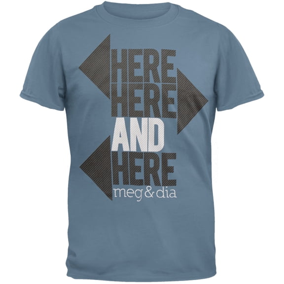 Meg & Dia Men's Directional Soft Short Sleeve T Shirt