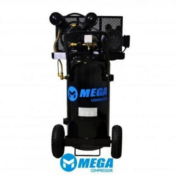 Mega  20 gal & 3 HP Peak Portable Vertical 6 CFM - 100-150 PSI Air Compressor with Belt Drive