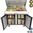 thumbnail image 1 of Mega 36" Commercial Sandwich Prep Table Refrigerator | NSF Certified | 33–40°F | R290, 9 Cu.Ft. with Cutting Board Refrigerator, 1 of 27