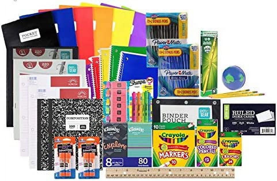 Mega Back to School Supply Kit Bundle Over 90+ Items for All Grades