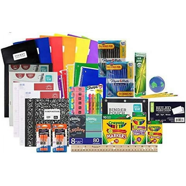 Mega Back To School Supply Kit Bundle - Over 90+ Items For All Grades 