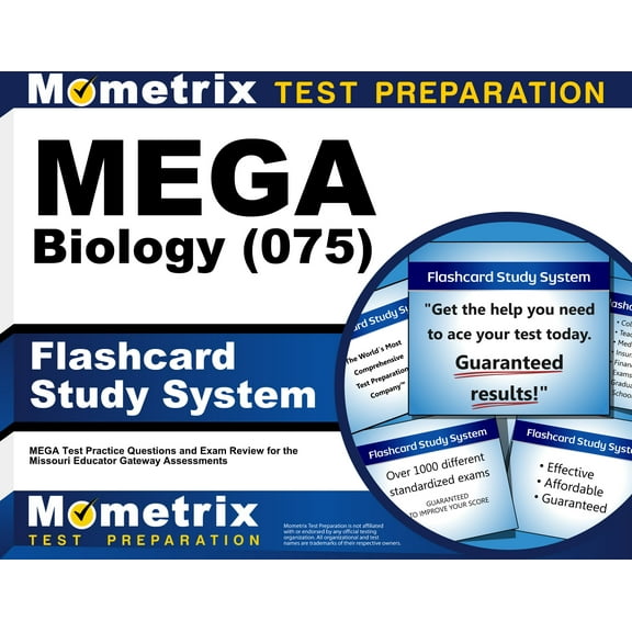 Mega Biology (075) Flashcard Study System : Mega Test Practice Questions and Exam Review for the Missouri Educator Gateway Assessments (Cards)