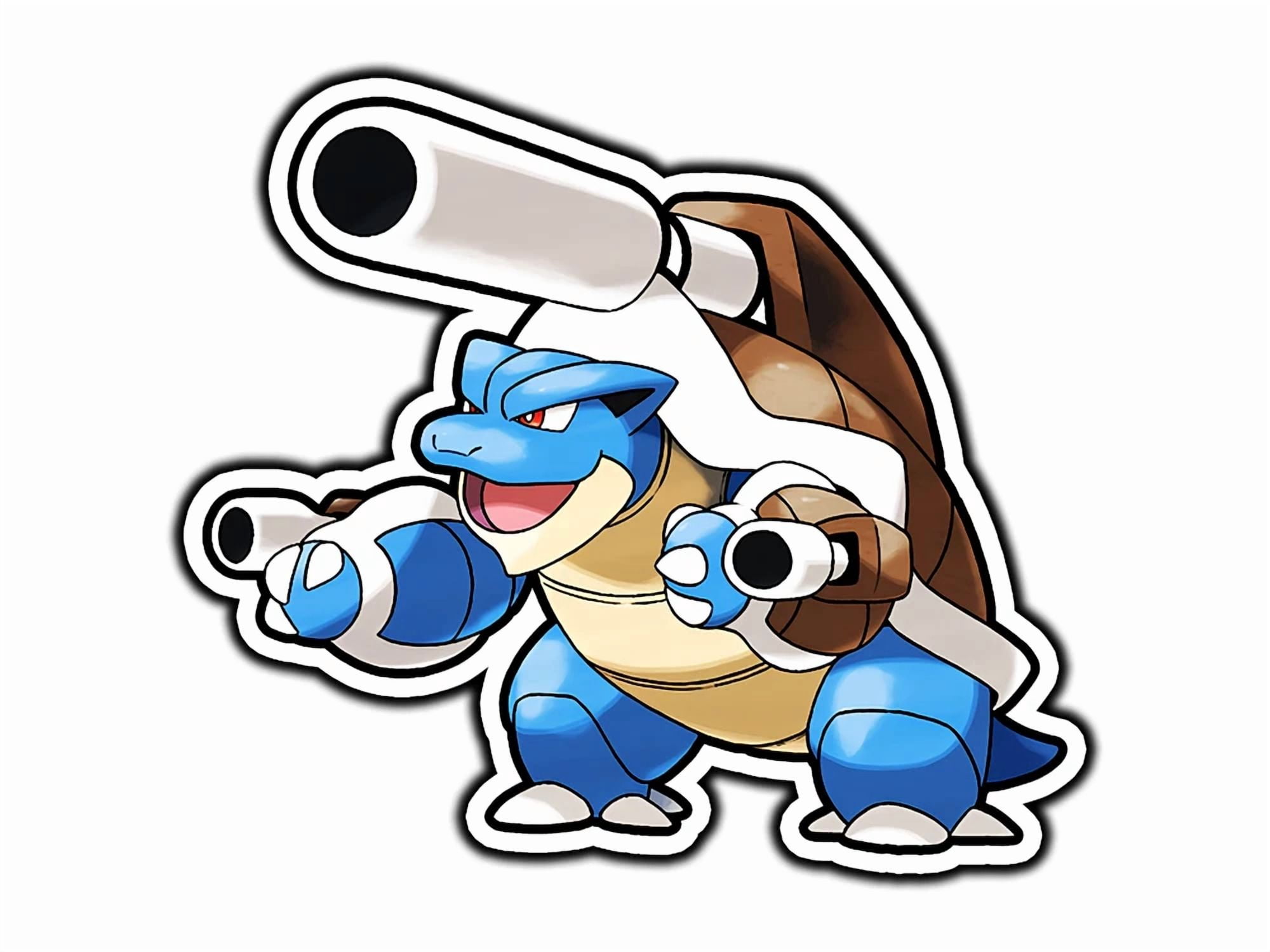 Mega Blastoise Waterproof Sticker Phone Decal Water Bottle Stickers Car ...
