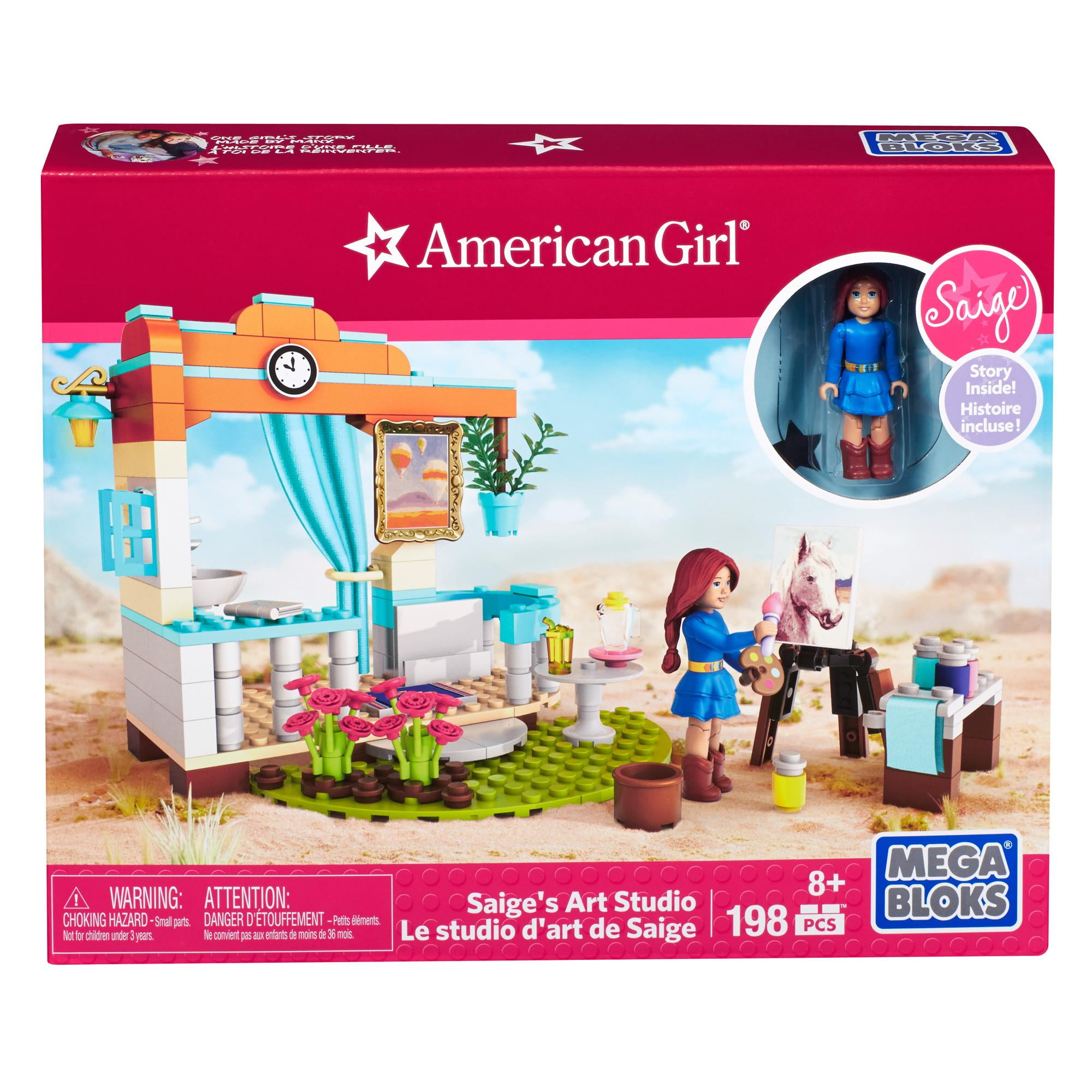 Mega Bloks American Girl Saige s Art Studio Playset with 198 Pieces