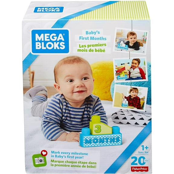 Mega Bloks Baby's First Months Building Set, Boy