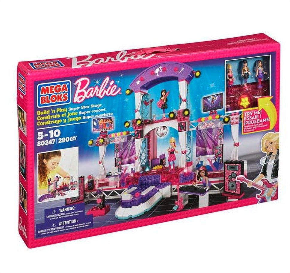 Mega Bloks Barbie Super Star Stage Model #80247
